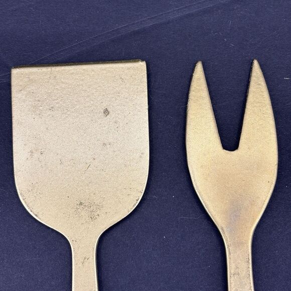 Artistic Accents Handcrafted Appetizer Cheese Serving Set Floral Gold - Picture 8 of 11